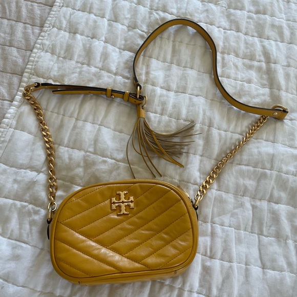 Tory Burch Bags Tory Burch Yellow Kira Small Chevron Camera
